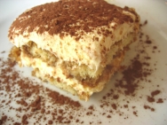 Tiramisú italiano casero