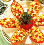 Tomates de pera rellenos