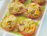 Tomates rellenos con quinoa blanca