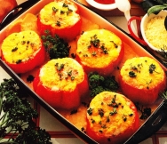 Tomates rellenos de atun, anchoas y setas