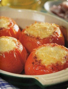 Tomates rellenos de tofu