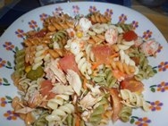 Tornillos con gambas al ajillo, al microondas
