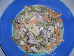 Tornillos con setas y nueces
