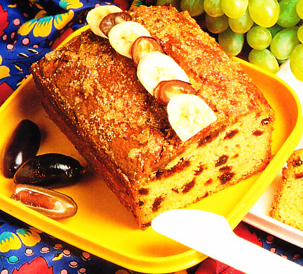 Torta de dátiles y plátanos