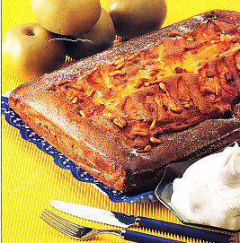 Torta de manzana con nata