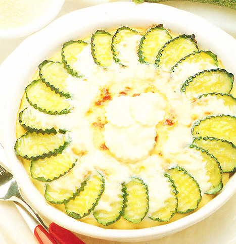 Torta de sémola con calabacines