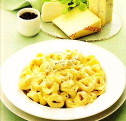 Tortellini a los cuatro quesos