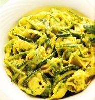 Tortelloni con calabacines