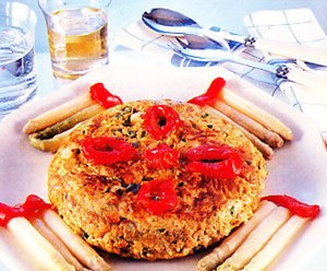 Tortilla con verduras