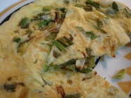 Tortilla de ajos tiernos