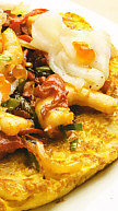 Tortilla de bacalao ahumado