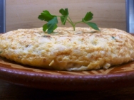 Tortilla de bacalao estilo sidrería