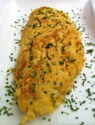 Tortilla de bacalao y pimientos