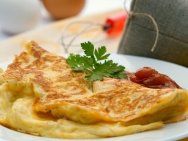 Tortilla de cangrejos de rio