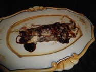 Tortilla de chocolate y pasas de Corinto
