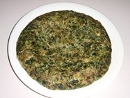 Tortilla de espinacas y anchoas
