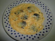 Tortilla de morcilla de arroz