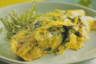 Tortilla de patatas y espinacas