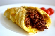 Tortilla rellena de morcilla