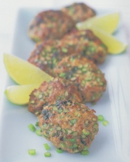 Tortitas de pollo tailandesas