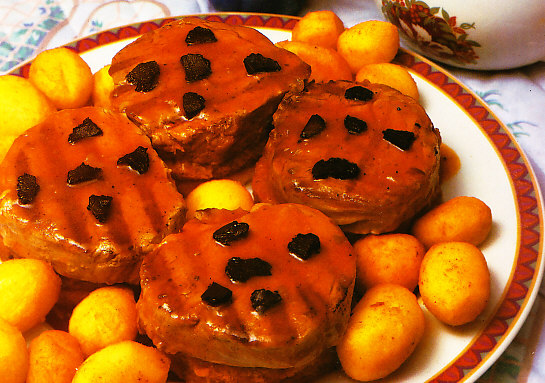 Tournedos a la cazadora