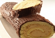 Tronco de Navidad relleno de crema de turrón
