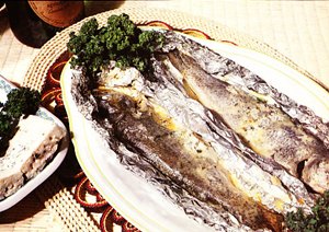 Truchas con Roquefort