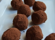Trufas con jengibre confitado