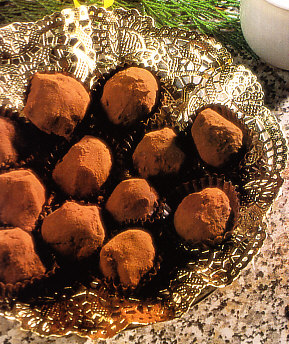 Trufas de chocolate al brandy