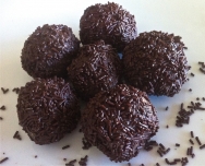 Trufas de chocolate borrachas