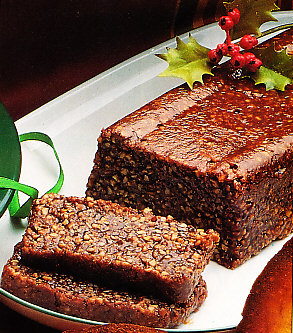 Turrón de yema y chocolate