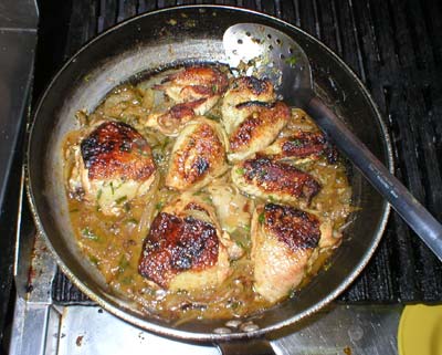 Vegetales con pollo estilo criollo