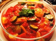 Verduras cocidas con pimientos