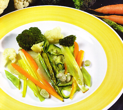 Verduras en papillote