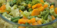 Verduras variadas con salsa al pesto