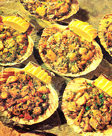 Vieiras a la gallega