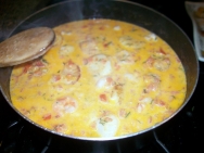 Vieiras en salsa de cava