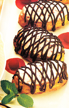Voul-au-vent a las fresas