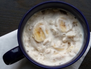 Yogur con plátano