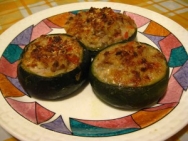 Zapallitos rellenos al gratén