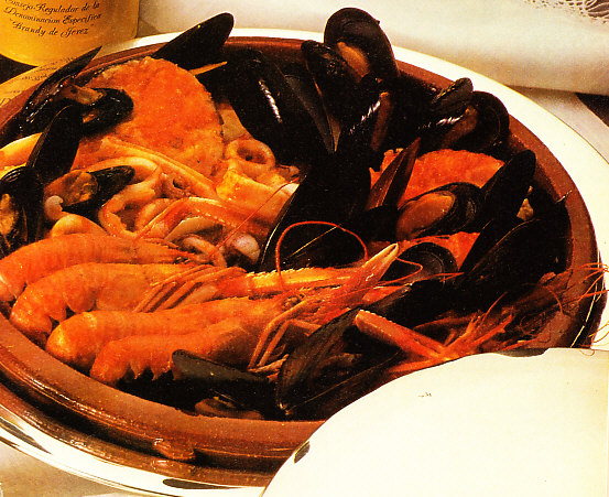 Zarzuela de pescado al Brandy de Jerez
