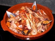 Zarzuela de pescado y marisco casera