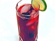 Zumo de frutos rojos