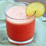 Zumo de naranja con sandía