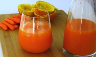 Zumo de naranja y zanahoria